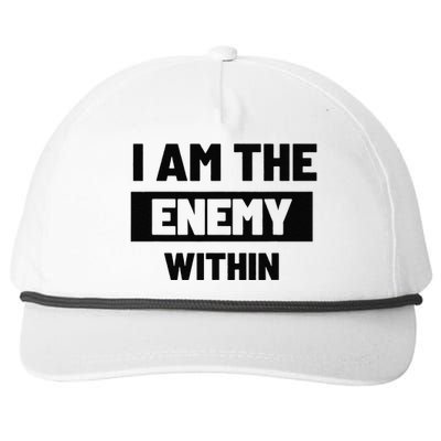 I Am The Enemy Within Snapback Five-Panel Rope Hat