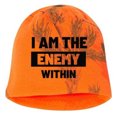 I Am The Enemy Within Kati - Camo Knit Beanie