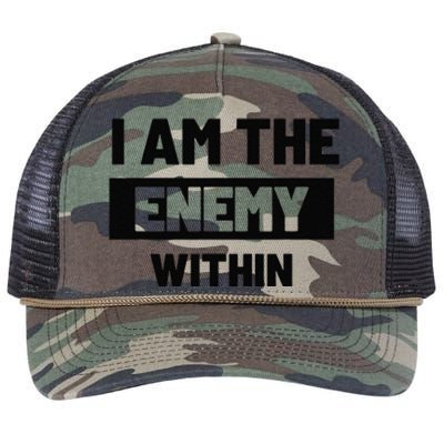 I Am The Enemy Within Retro Rope Trucker Hat Cap