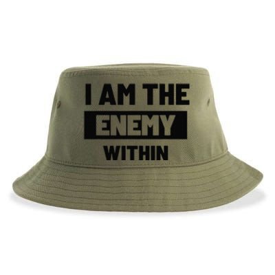 I Am The Enemy Within Sustainable Bucket Hat