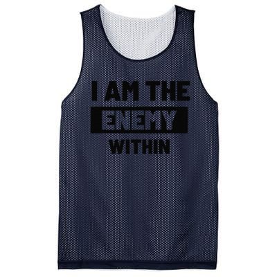 I Am The Enemy Within Mesh Reversible Basketball Jersey Tank