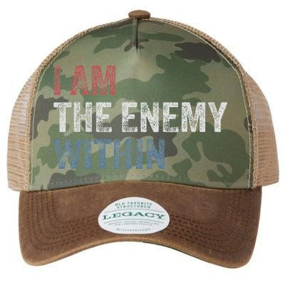 I Am The Enemy Within Legacy Tie Dye Trucker Hat