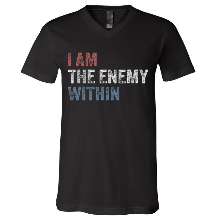 I Am The Enemy Within V-Neck T-Shirt