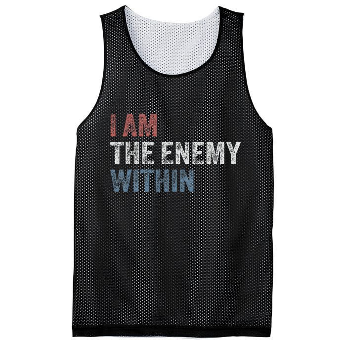 I Am The Enemy Within Mesh Reversible Basketball Jersey Tank
