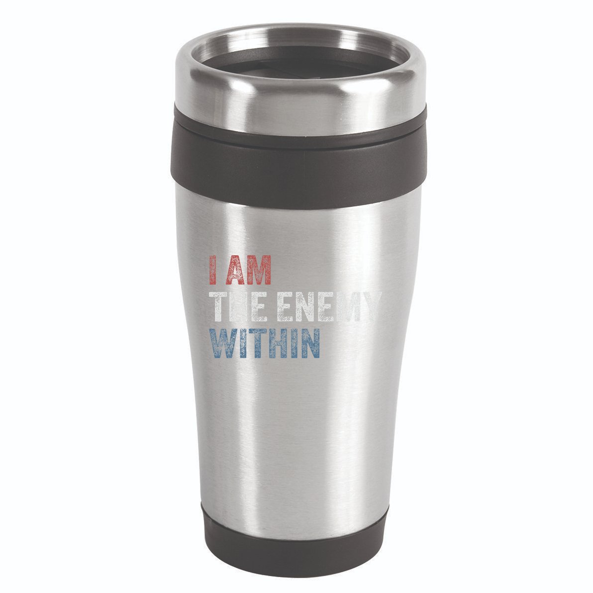 I Am The Enemy Within 16oz Travel Tumbler