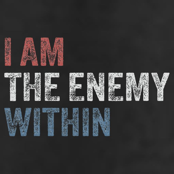 I Am The Enemy Within Golf Towel