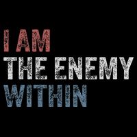 I Am The Enemy Within Cropped Pullover Crew