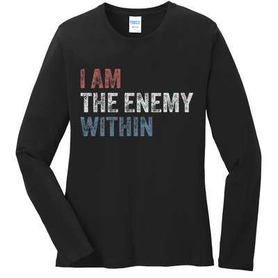 I Am The Enemy Within Ladies Long Sleeve Shirt