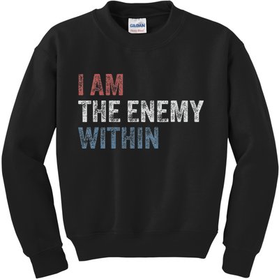 I Am The Enemy Within Kids Sweatshirt