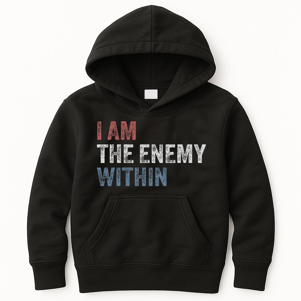 I Am The Enemy Within Kids Hoodie
