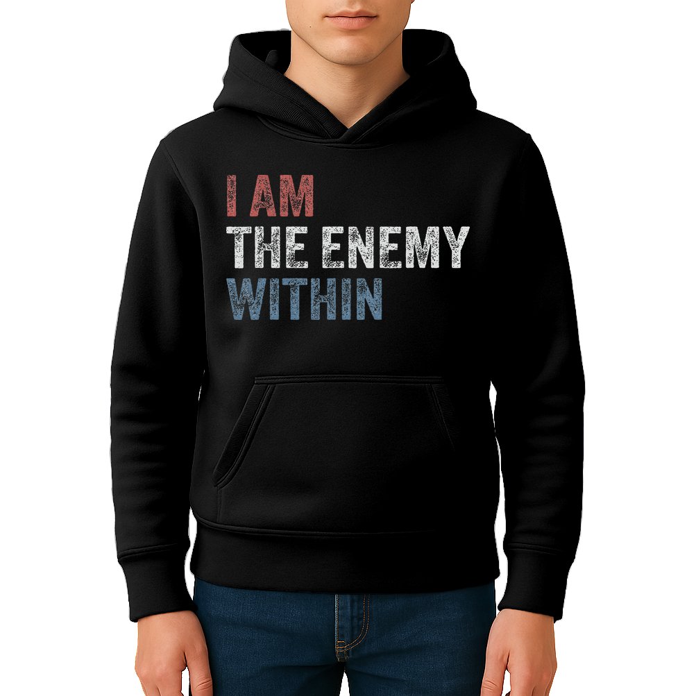 I Am The Enemy Within Kids Hoodie