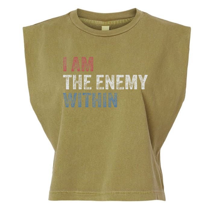 I Am The Enemy Within Garment-Dyed Women's Muscle Tee