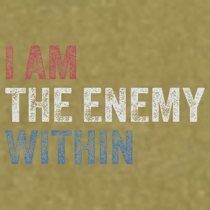 I Am The Enemy Within Garment-Dyed Women's Muscle Tee