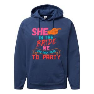 I Am The Bride Set Of 3 Designs 2/3 Funny Bachelorette Party Cool Gift Performance Fleece Hoodie