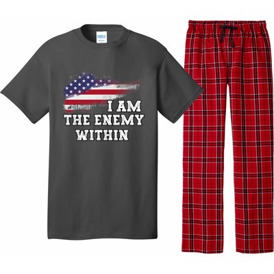 I Am The Enemy Within Harris Walz 2024 Pajama Set