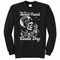 ItS A Throat Punch Kind Of Day Sarcastic Skeleton Sweatshirt