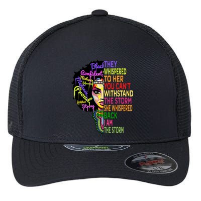 I Am The Storm Outfit Junenth Gift Black History Great Gift Flexfit Unipanel Trucker Cap