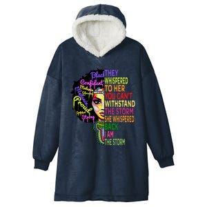 I Am The Storm Outfit Junenth Gift Black History Great Gift Hooded Wearable Blanket