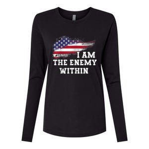 I Am The Enemy Within Womens Cotton Relaxed Long Sleeve T-Shirt