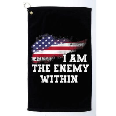 I Am The Enemy Within Platinum Collection Golf Towel