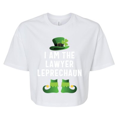 I Am The Lawyer Leprechaun St Patricks Day Gift Bella+Canvas Jersey Crop Tee