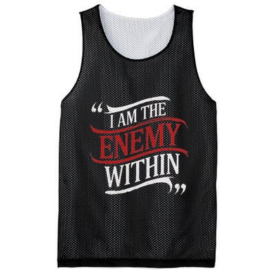 I Am The Enemy Within Mesh Reversible Basketball Jersey Tank