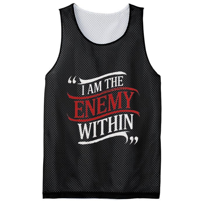 I Am The Enemy Within Mesh Reversible Basketball Jersey Tank