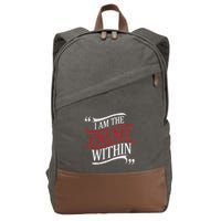 I Am The Enemy Within Cotton Canvas Backpack