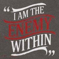 I Am The Enemy Within Cotton Canvas Backpack