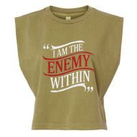 I Am The Enemy Within Garment-Dyed Women's Muscle Tee