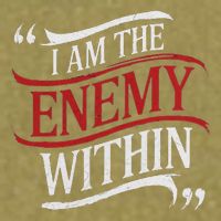 I Am The Enemy Within Garment-Dyed Women's Muscle Tee