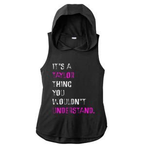 ItS A Taylor Thing Unique Style Ladies PosiCharge Tri-Blend Wicking Draft Hoodie Tank