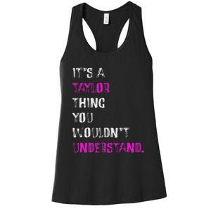 ItS A Taylor Thing Unique Style Women's Racerback Tank