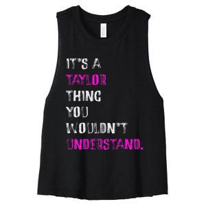 ItS A Taylor Thing Unique Style Women's Racerback Cropped Tank