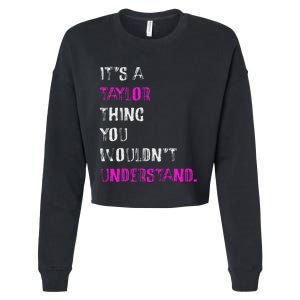 ItS A Taylor Thing Unique Style Cropped Pullover Crew