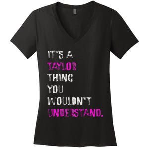 ItS A Taylor Thing Unique Style Women's V-Neck T-Shirt