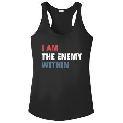 I Am The Enemy Within Ladies PosiCharge Competitor Racerback Tank