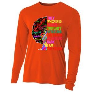 I Am The Storm Black History Month Funny Juneteenth Gift Cooling Performance Long Sleeve Crew