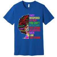 I Am The Storm Black History Month Funny Juneteenth Gift Premium T-Shirt