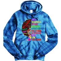 I Am The Storm Black History Month Funny Juneteenth Gift Tie Dye Hoodie