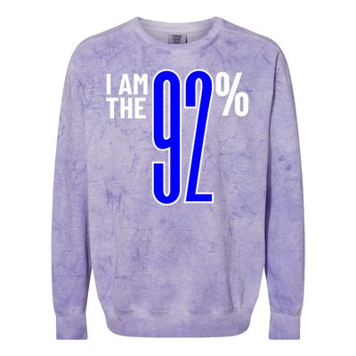 I Am The 92 Club Black Women Vote Black Women We Are Tired Colorblast Crewneck Sweatshirt