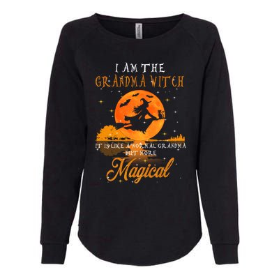 I Am The Grandma Witch Halloween Gift Womens California Wash Sweatshirt