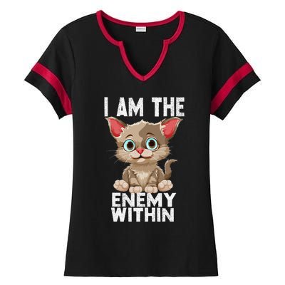 I Am The Enemy Withinharris Walz 2024 Enemy Within Ladies Halftime Notch Neck Tee