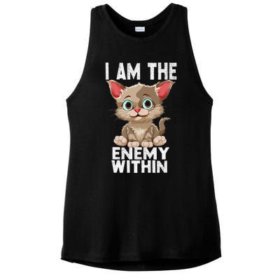 I Am The Enemy Withinharris Walz 2024 Enemy Within Ladies PosiCharge Tri-Blend Wicking Tank