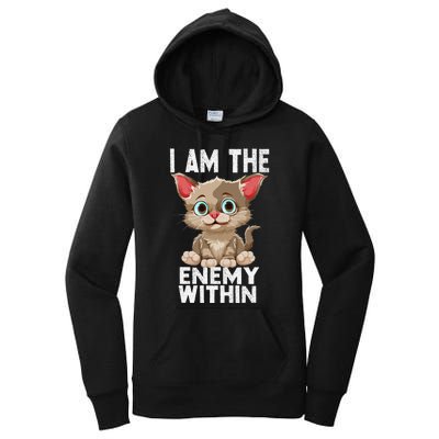 I Am The Enemy Withinharris Walz 2024 Enemy Within Women's Pullover Hoodie