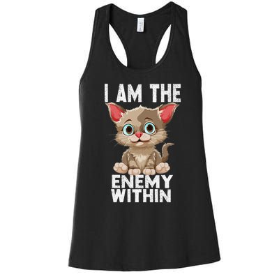 I Am The Enemy Withinharris Walz 2024 Enemy Within Women's Racerback Tank