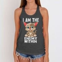 I Am The Enemy Withinharris Walz 2024 Enemy Within Women's Knotted Racerback Tank