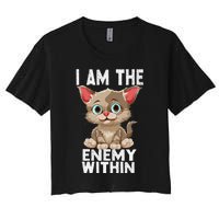 I Am The Enemy Withinharris Walz 2024 Enemy Within Women's Crop Top Tee