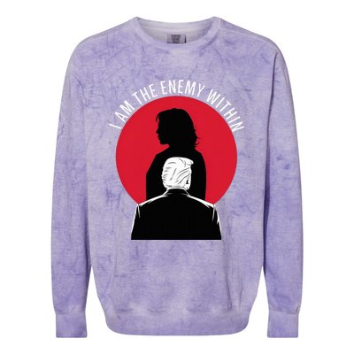 I Am The Enemy Within – Kamala Harris 2024 Colorblast Crewneck Sweatshirt