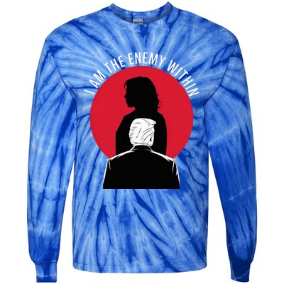 I Am The Enemy Within – Kamala Harris 2024 Tie-Dye Long Sleeve Shirt